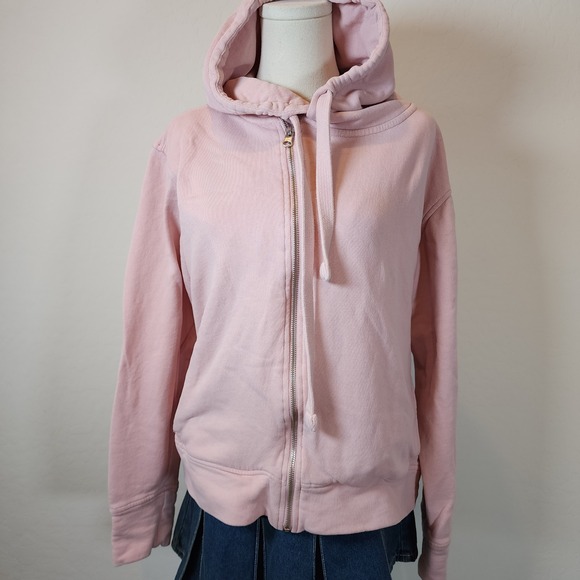 Zella Tops - Zella Zip Up Hoodie Sweatshirt Athletic Activewear‎ Pastel Pink Casual 1X